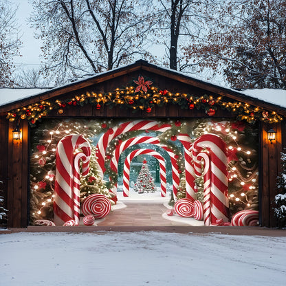 Lorva Christmas Garage Door Banner Decoration The Cute Endless Gate