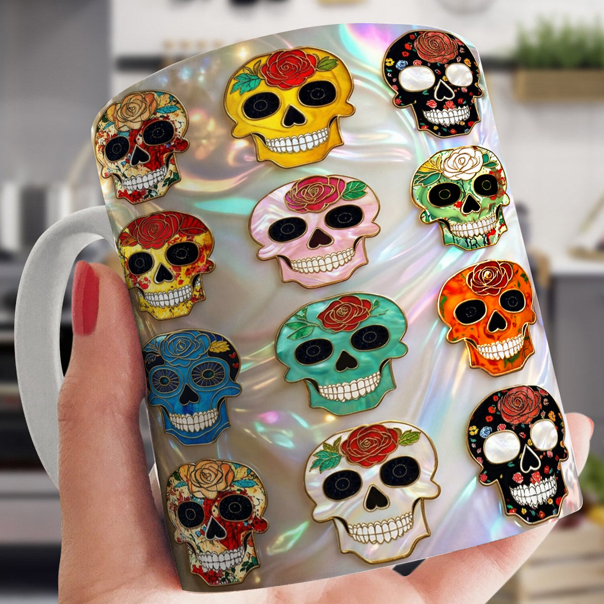 Lorva Mug Colorful Sugar Skulls