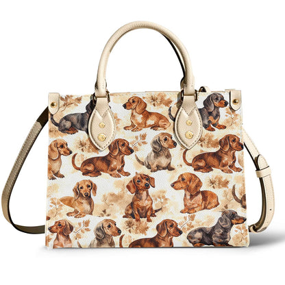 Lorva Dachshund Leather Bag Dachshund Dreams