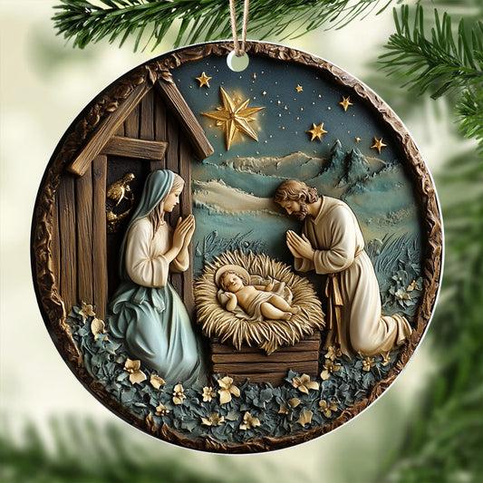 Lorva 2D Acrylic Ornament Timeless Holy Family