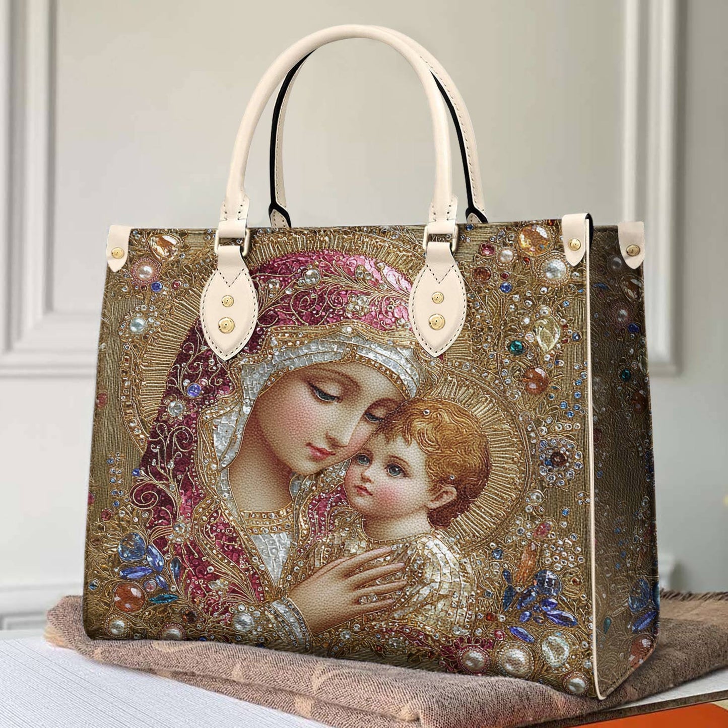 Lorva Leather Bag Heavenly Pearl Luxe