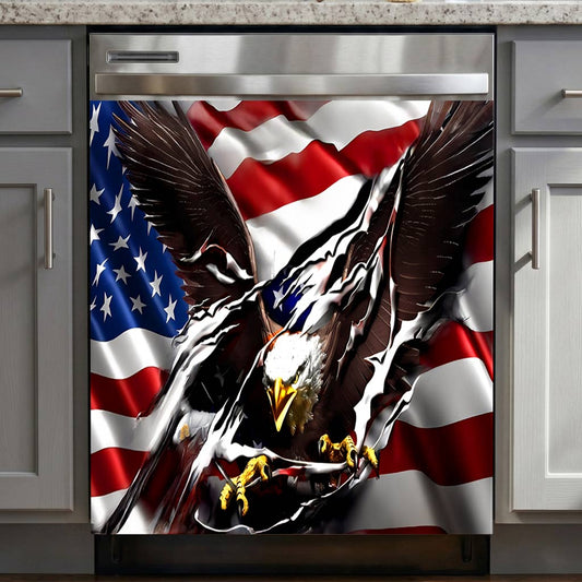 Lorva Magnetic Dishwasher Cover Majestic Eagle