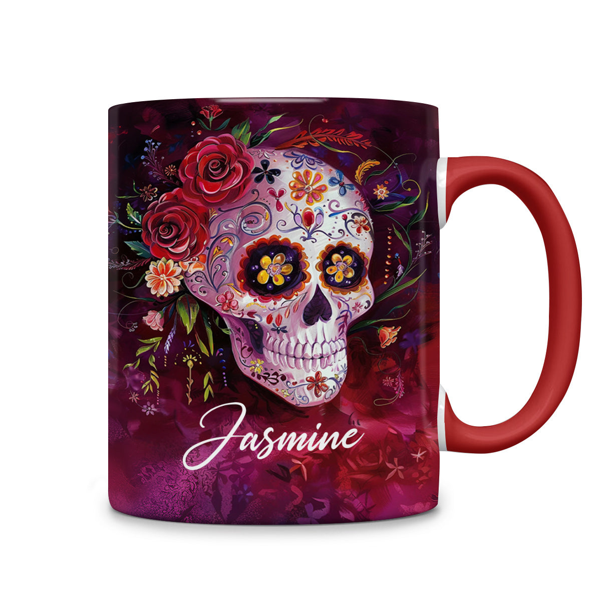 Lorva Personalized Mug Happy Gorgeous Sugar Skull