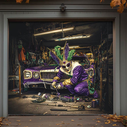 Lorva Garage Door Banner Decoration Carnival In The Garage