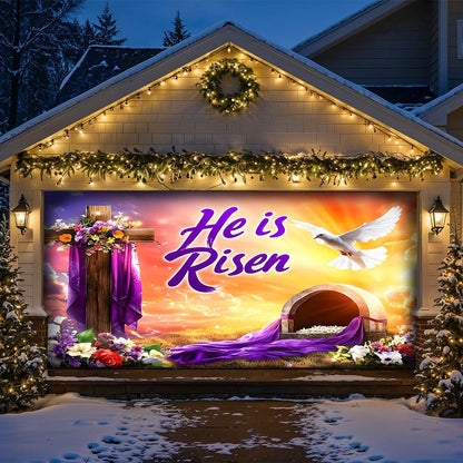 Lorva Garage Door Banner Decoration Dawn of Redemption