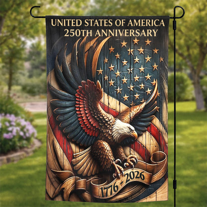 Lorva Garden America Flag Still Flying Free