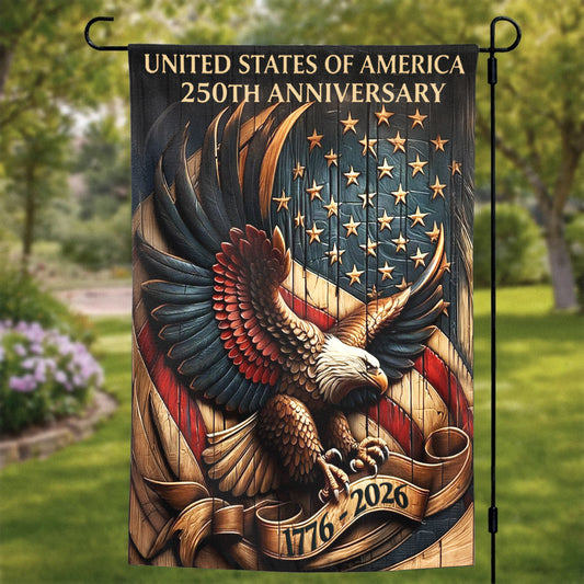 Lorva Garden America Flag Still Flying Free