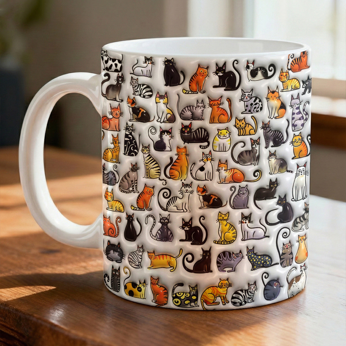 Lorva Mug Joyful Cat Family