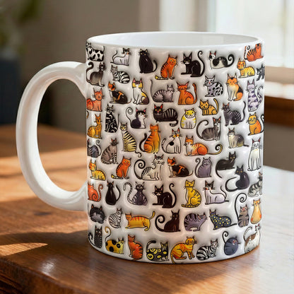 Lorva Mug Joyful Cat Family