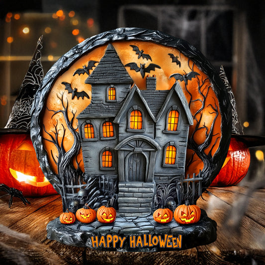 Halloween Custom Shaped 2D Print Acrylic Plaque Happy Halloween