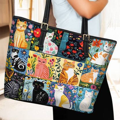 Lorva Leather Tote Bag The Catwalk Bloom
