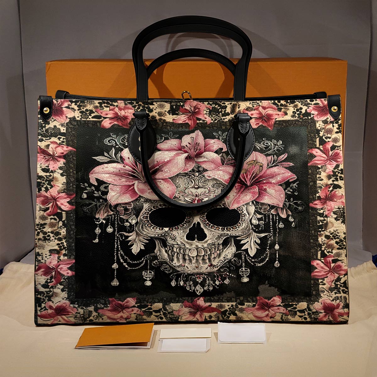 Lorva Leather Bag Lily's Enchanted Bloom