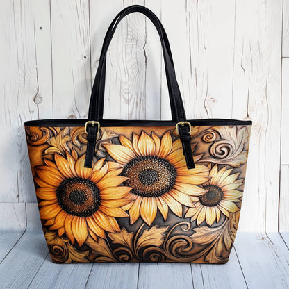 Lorva Leather Tote Bag Golden Grace
