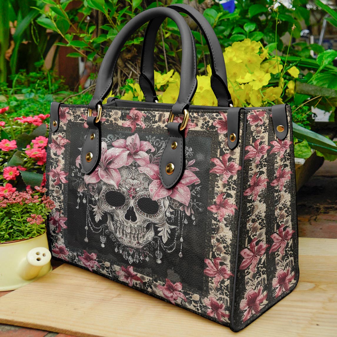 Lorva Leather Bag Lily's Enchanted Bloom