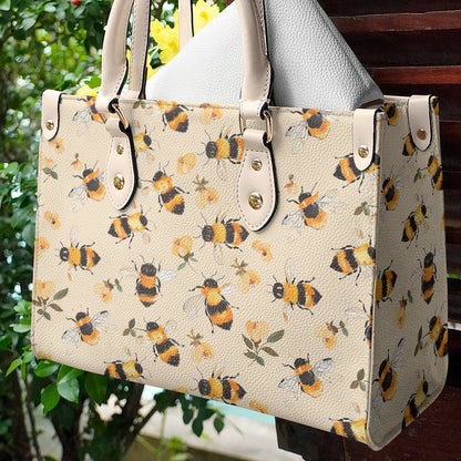 Lorva Standard Version Leather Bag Floral Bee Lovely