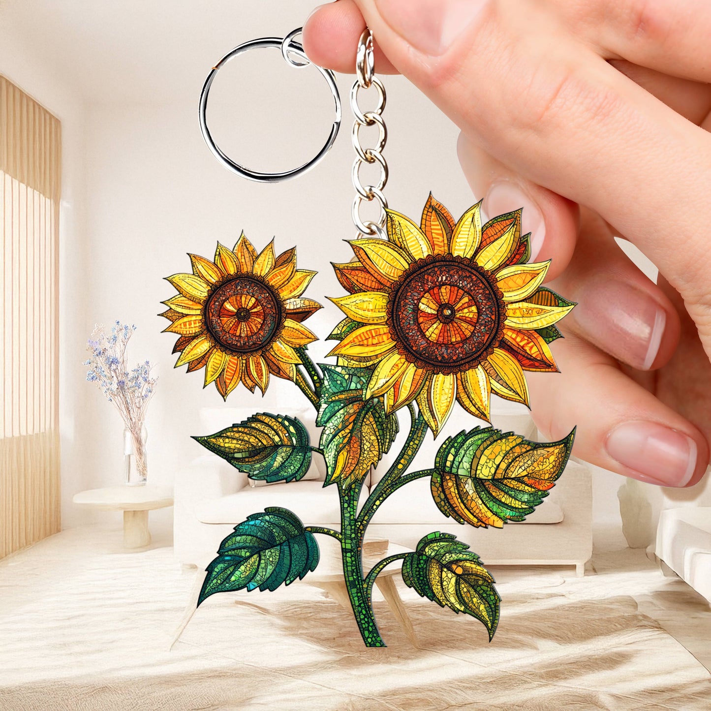 Lorva Keychain Sunflower Mama