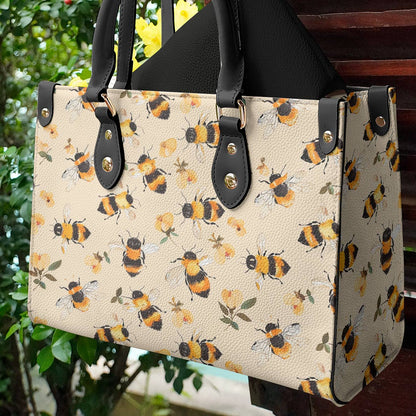 Lorva Standard Version Leather Bag Floral Bee Lovely