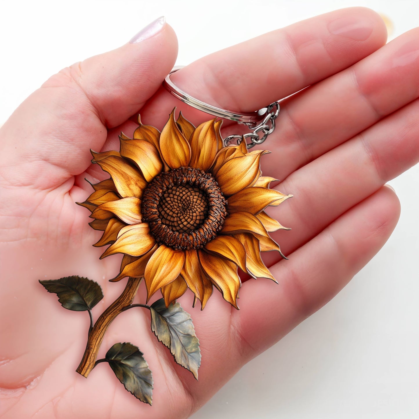 Lorva Keychain Hope Love Sunflower