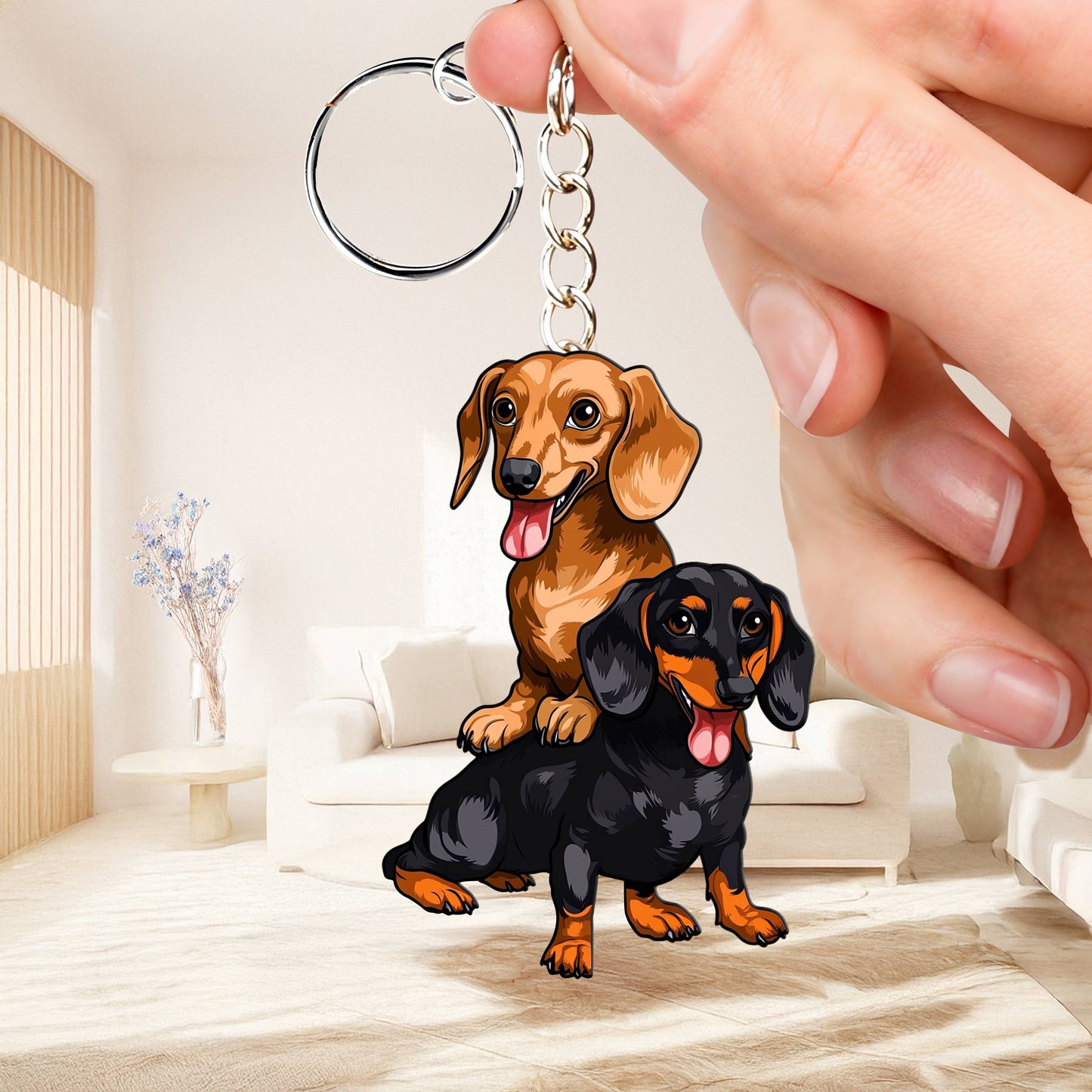 Lorva Keychain Dachshunds Love