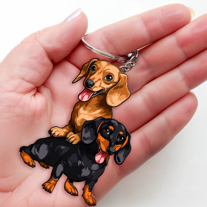 Lorva Keychain Dachshunds Love