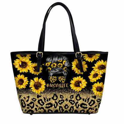 Lorva Sunflower Leather Tote Bag Charming Momlife