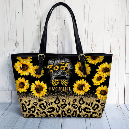 Lorva Sunflower Leather Tote Bag Charming Momlife