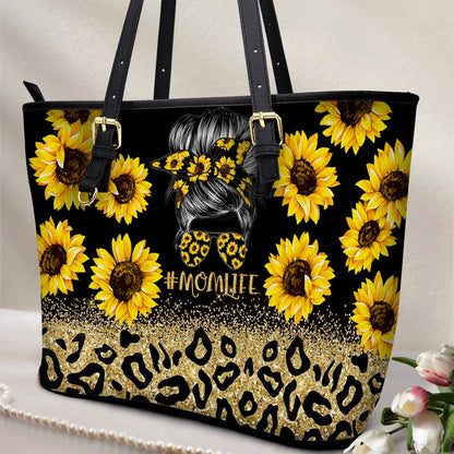 Lorva Sunflower Leather Tote Bag Charming Momlife