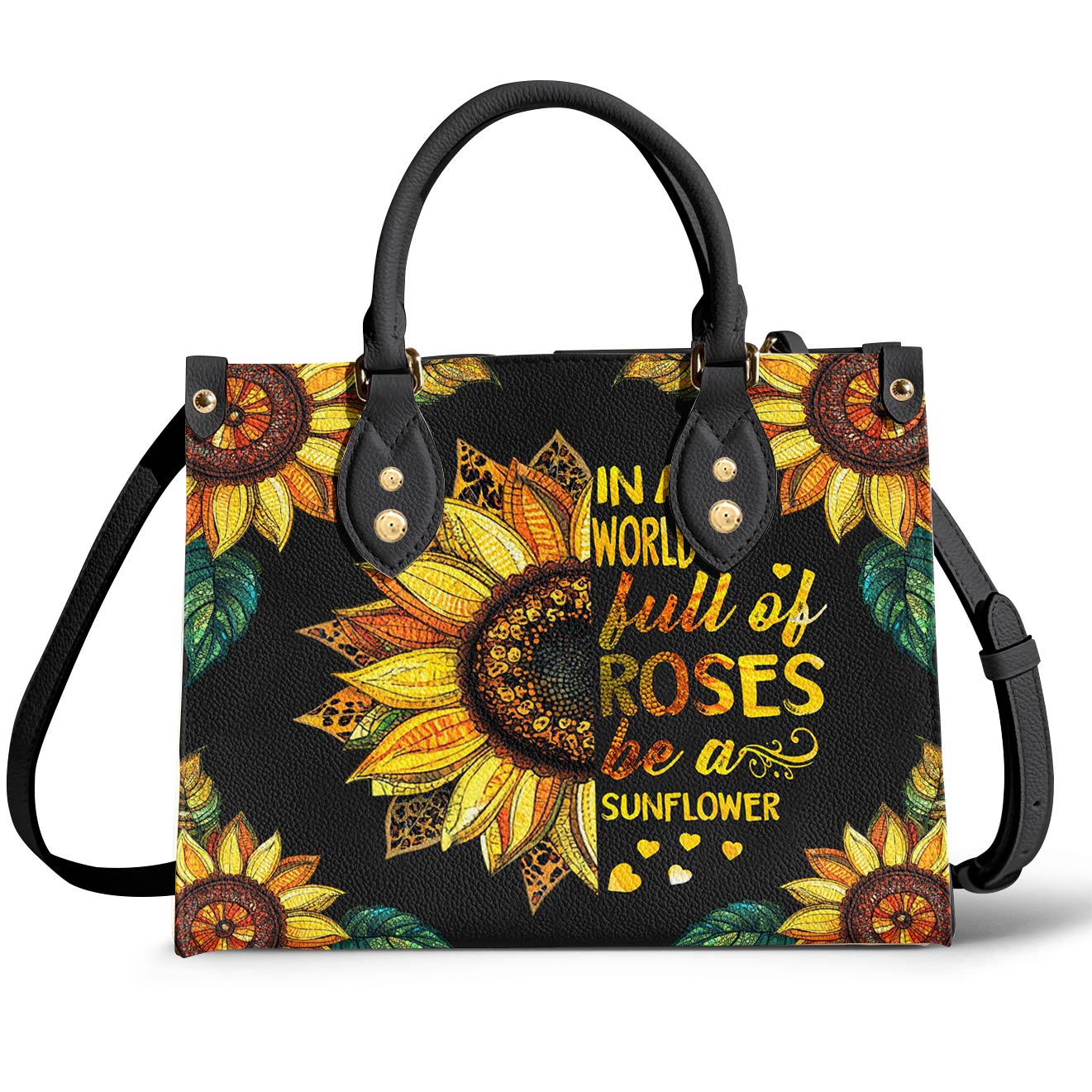 Lorva Leather Bag Be a Sunflower