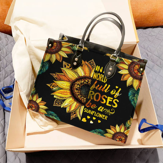 Lorva Leather Bag Be a Sunflower