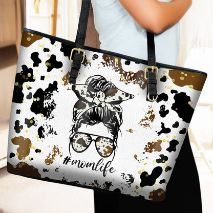 Lorva Cow Leather Tote Bag Momlife