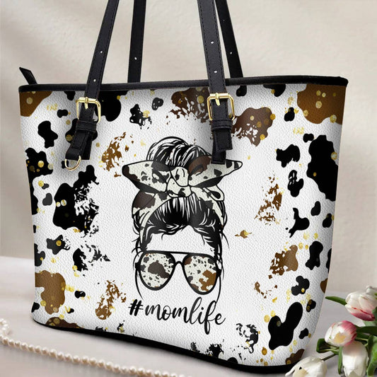 Lorva Cow Leather Tote Bag Momlife
