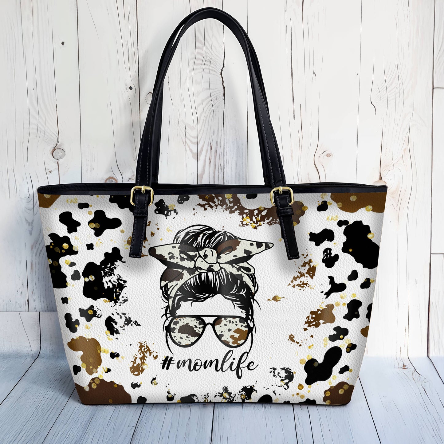 Lorva Cow Leather Tote Bag Momlife
