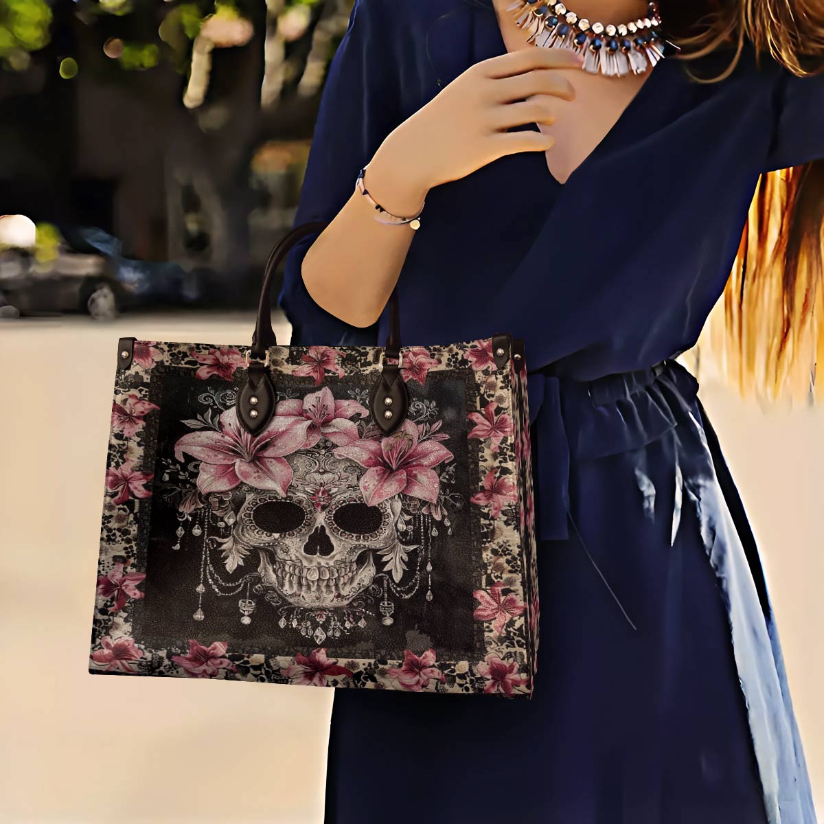 Lorva Leather Bag Lily's Enchanted Bloom