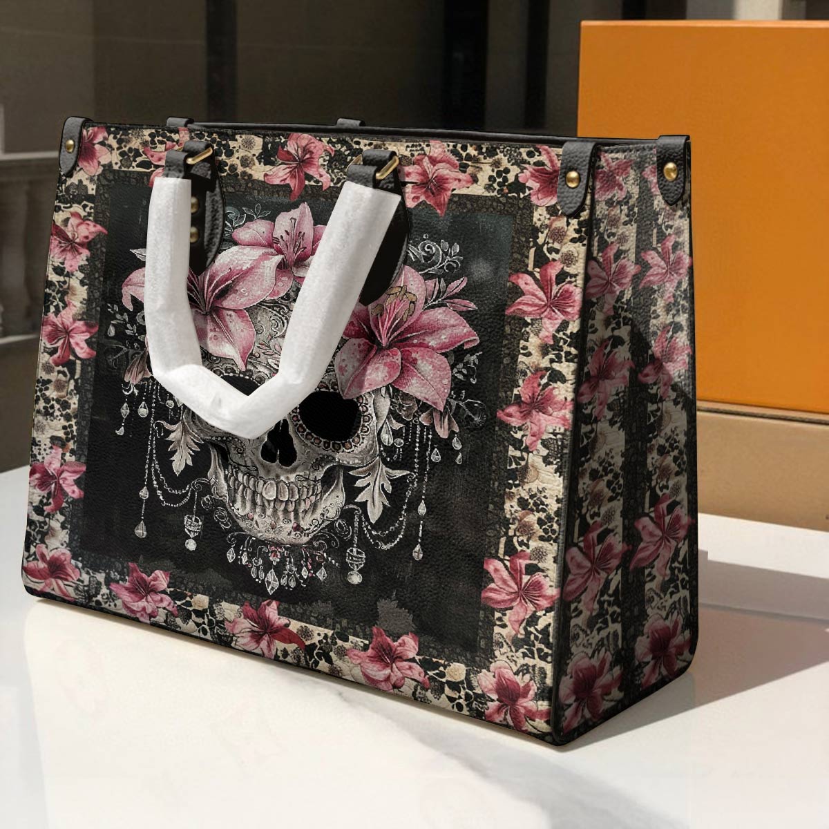 Lorva Leather Bag Lily's Enchanted Bloom