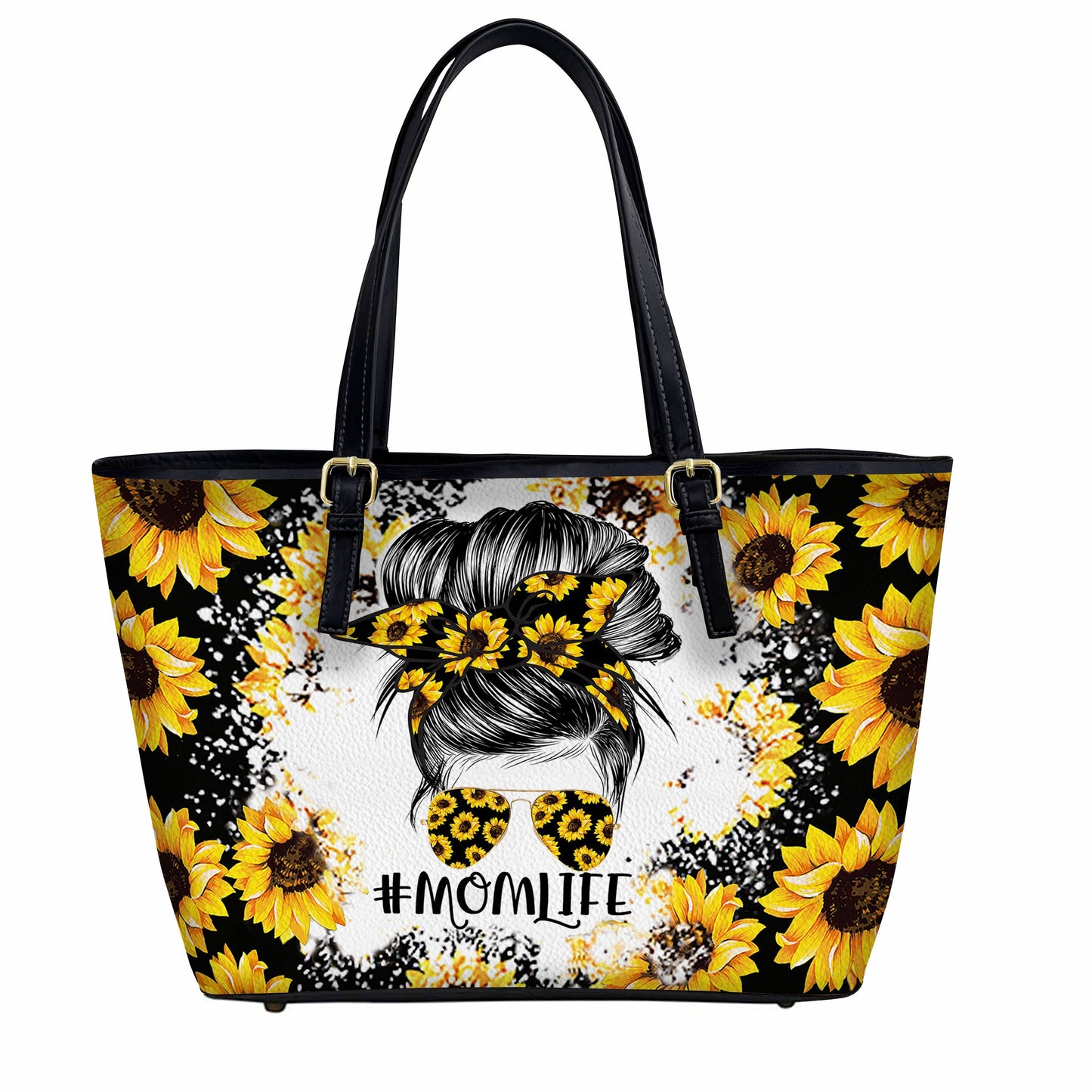 Lorva Sunflower Leather Tote Bag Momlife