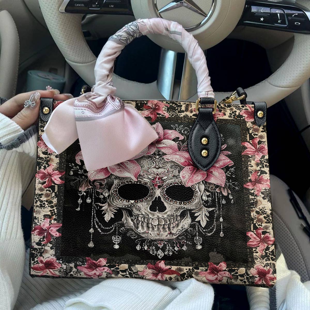 Lorva Leather Bag Lily's Enchanted Bloom