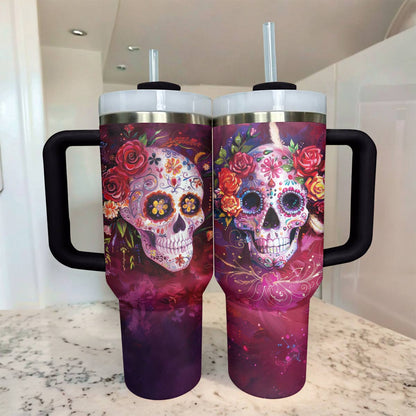 Lorva Tumbler Happy Gorgeous Sugar Skull