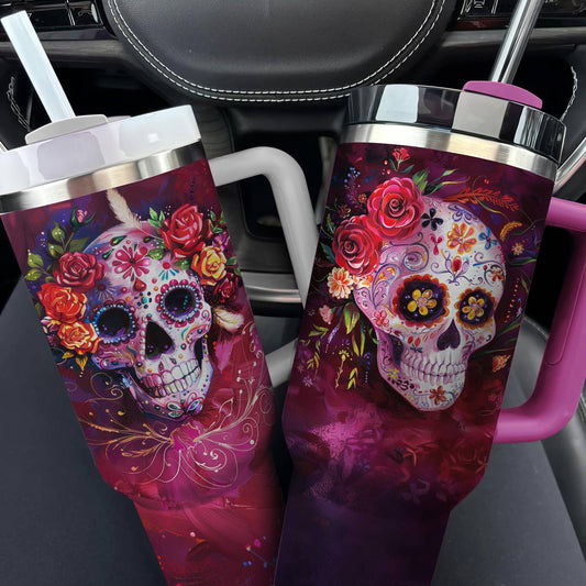 Lorva Tumbler Happy Gorgeous Sugar Skull