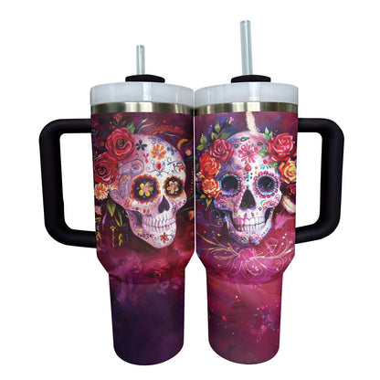 Lorva Tumbler Happy Gorgeous Sugar Skull