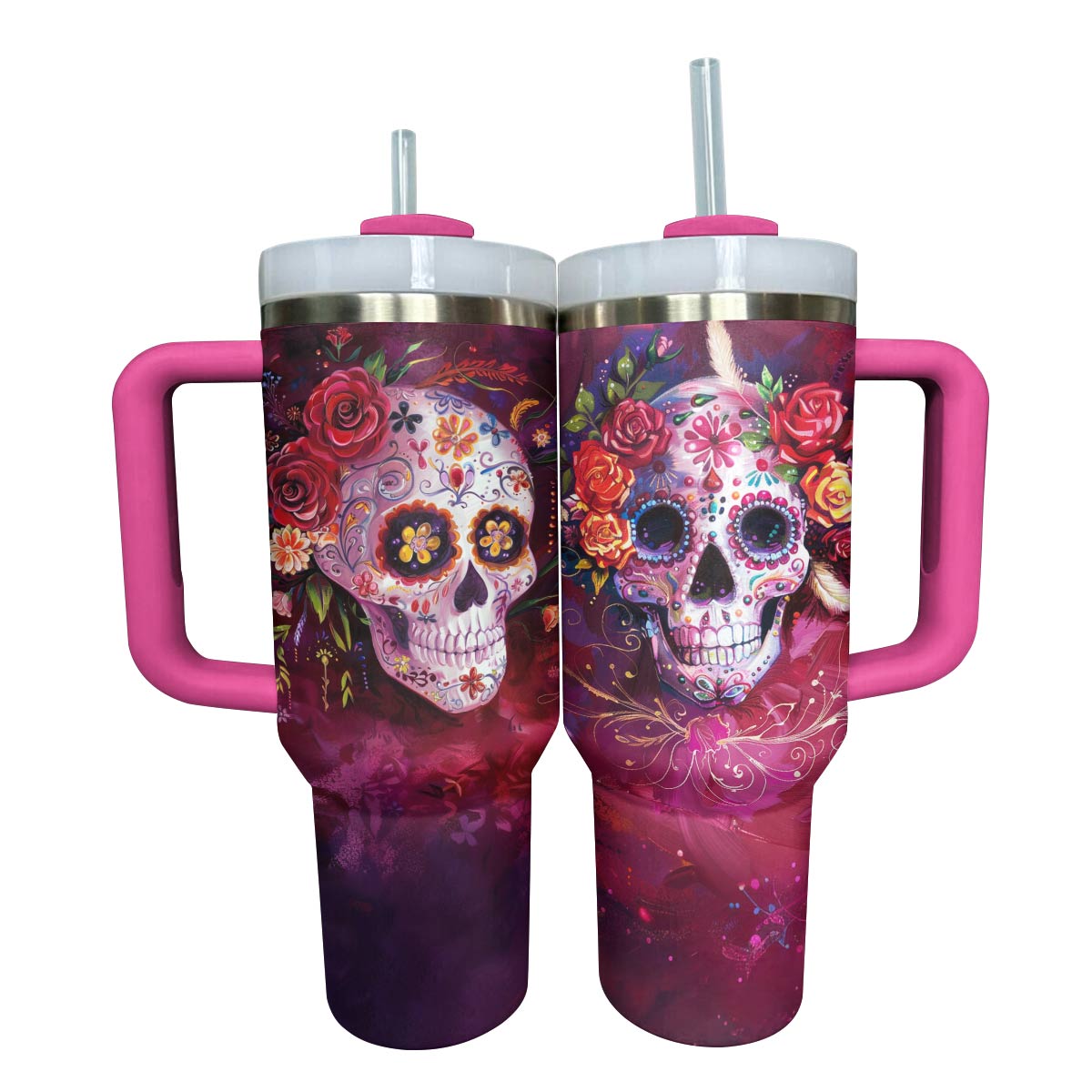 Lorva Tumbler Happy Gorgeous Sugar Skull