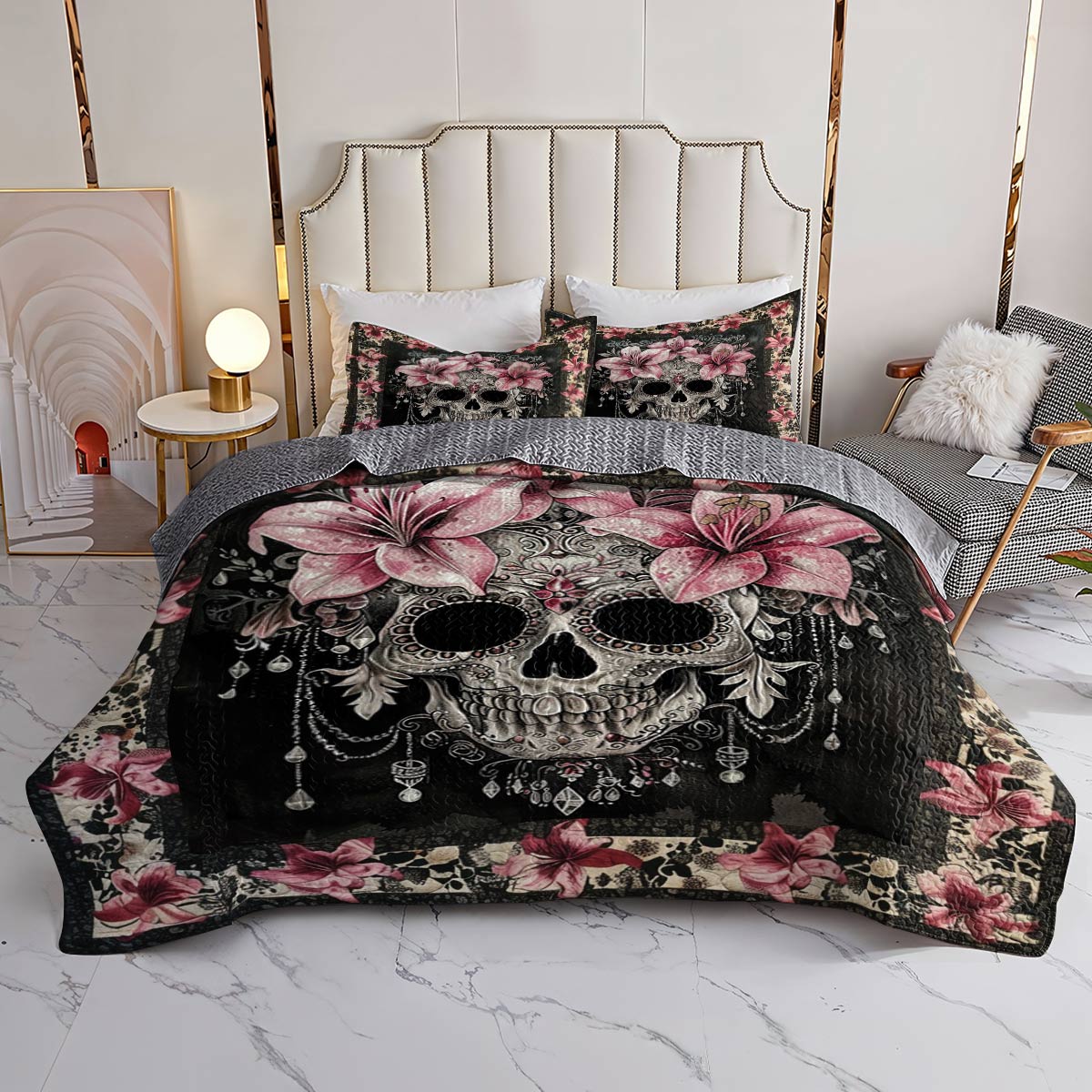 Lorva All Season Quilt 3-Piece Set Lily's Enchanted Bloom