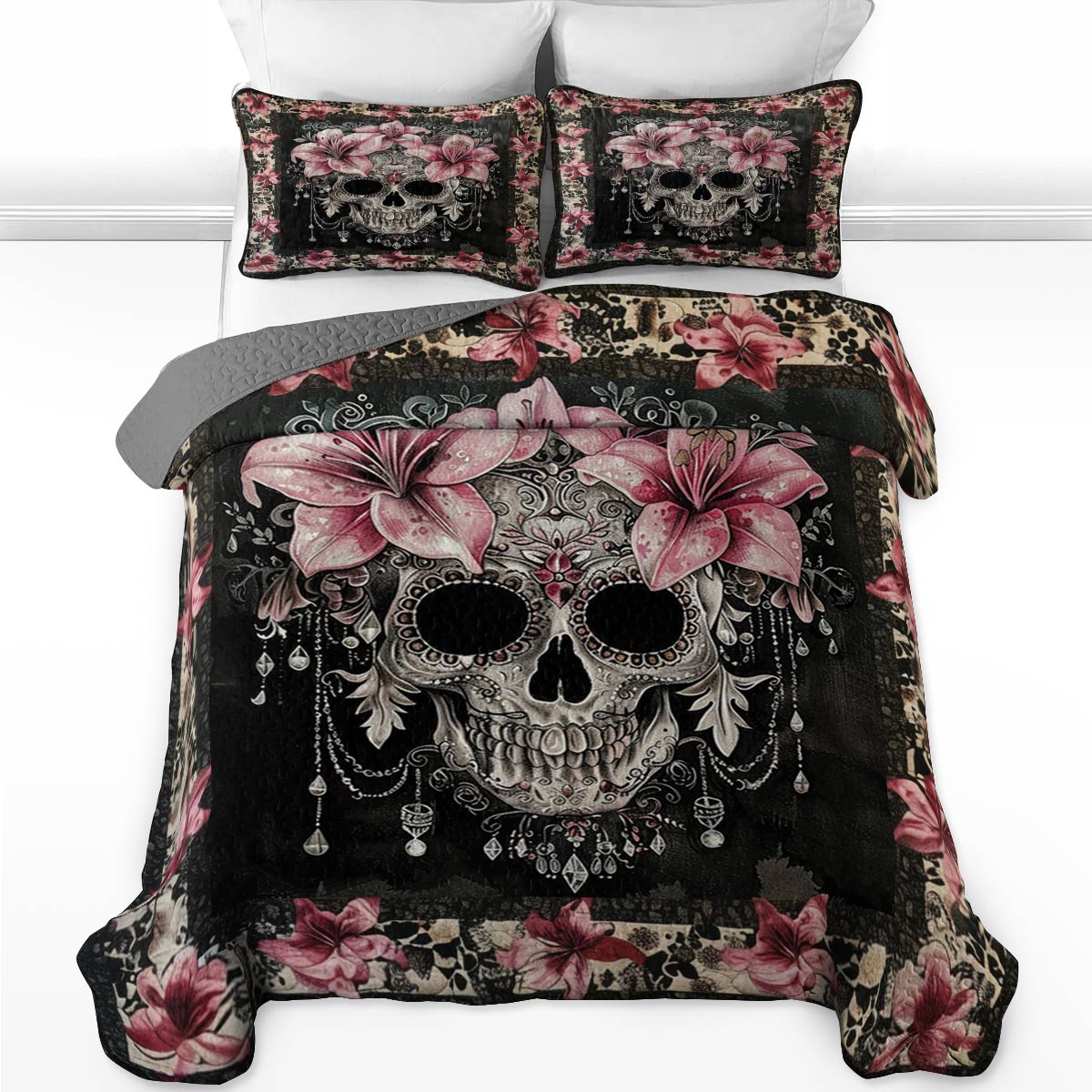 Lorva All Season Quilt 3-Piece Set Lily's Enchanted Bloom