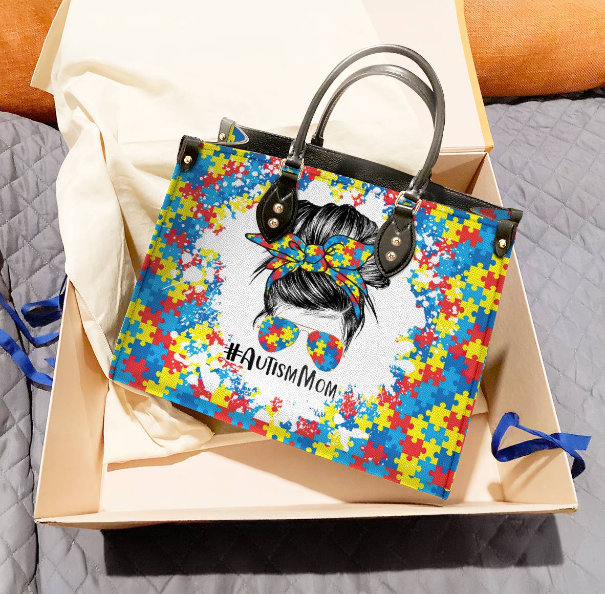 Lorva Leather Bag Autism Mom Lovely