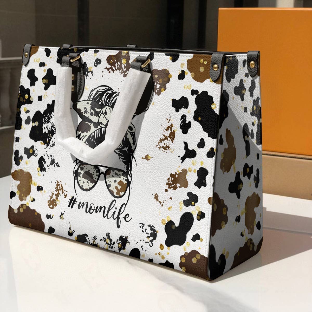 Lorva Cow Leather Bag Momlife