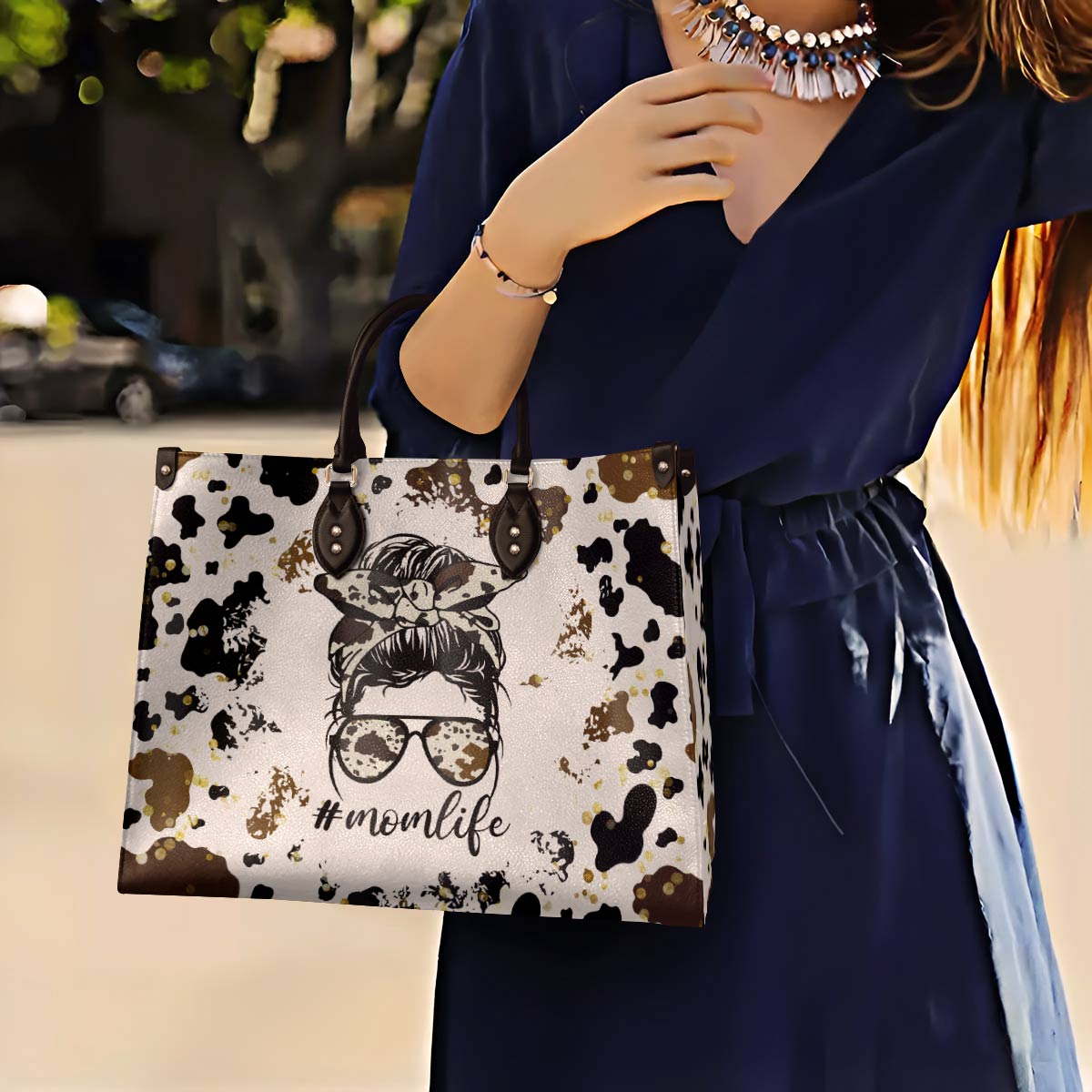 Lorva Cow Leather Bag Momlife