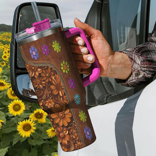 Lorva Tumbler Vintage Flowers