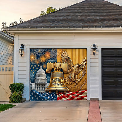 Lorva Garage Door Banner Decoration 250th Anniversary Legacy