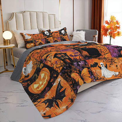 Halloween Lorva All Season Quilt 3-Piece Set Gorgeous Night