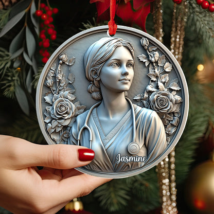Lorva Nurse Personalized 2D Acrylic Ornament Bloom of Care