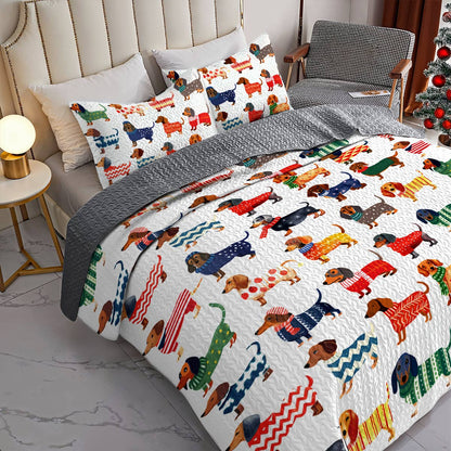 Lorva All Season Quilt 3-Piece Set Merry Dachmas